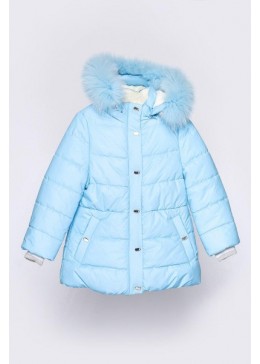Cvetkov голубая зимняя куртка для девочки Валерия